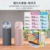 500ml Vacuum Insulated Thermos, Insulates Hot and Cold Water, Ultra-Lightweight, One-Touch Bottle, Wide Mouth, Easy to Clean, Disassembles for Cleanin