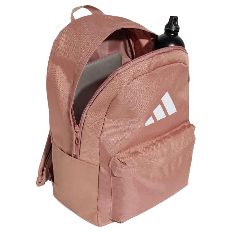 Adidas Polyester Backpack Unisex Warm Earth Tone With White Adidas IS7055