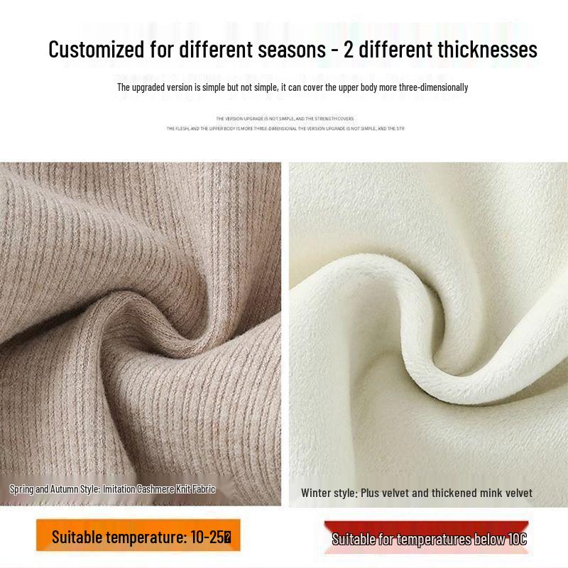 Cashmere Wide-Leg Women's High-Waisted Knit Pants - Spring/Autumn/Winter 2025 Collection