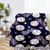 Baseball Theme Printed Blanket - Perfect for Couch, Bed, Travel & Outdoor Use | Machine Washable, Cozy & Durable.