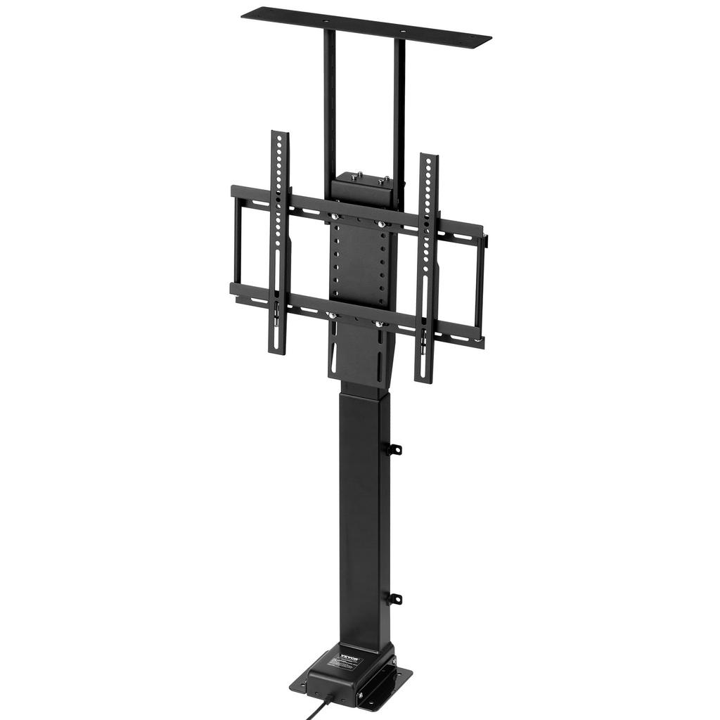 VEVOR Motorized TV Lift Stand, 132 Lbs Max Load Adjustable TV Lift Stand Mount Bracket, Vertical Electric TV Bracket with Remote Control