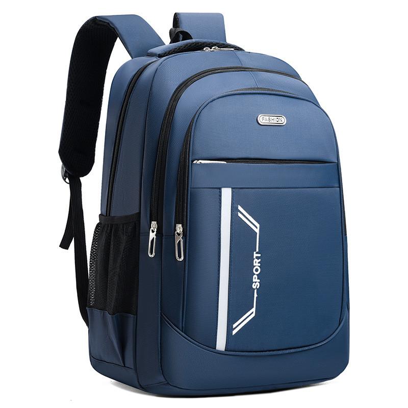Oxford Cloth Casual Backpack With Large Capacity And Stylish Color Contrast For Travel