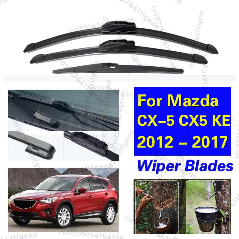 Zestaw Wycieraczek Przednich Tylnych Do Mazda CX-5 CX5 KE 2012 2013 2014 2015 2016 2017 Szyba Przednia Szyba Boczna 24"18"14"