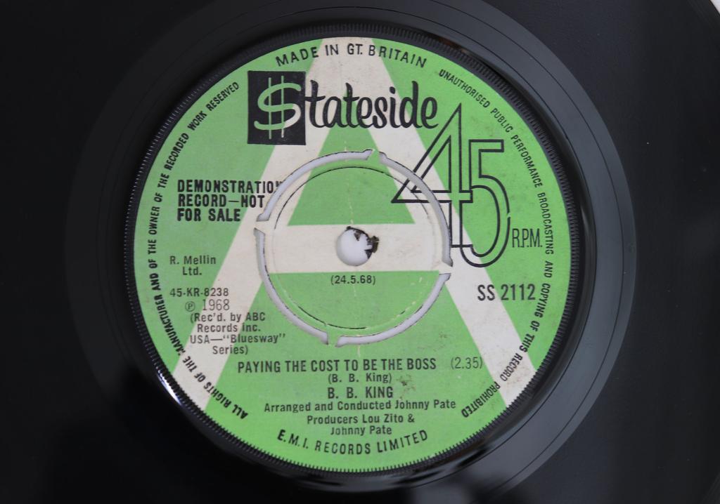 7inch Record BB KING  Paying The Cost To Be The Boss  Ha SS2112PROMO STATESIDE 1968 UK Blues Used