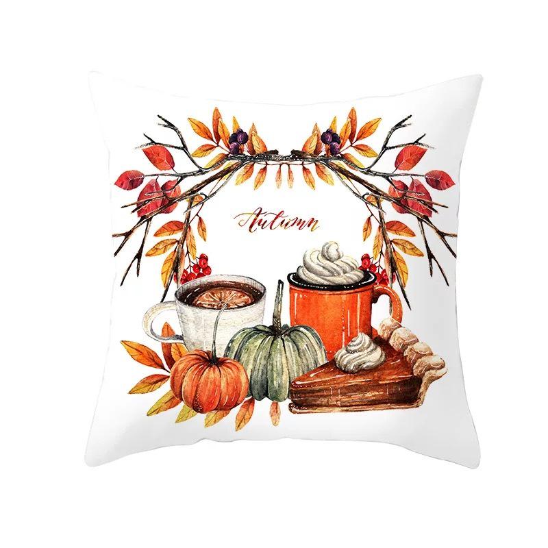 New Thanksgiving Pumpkin Festival Pillow Cover Festive Home Decoration Pillow Cover