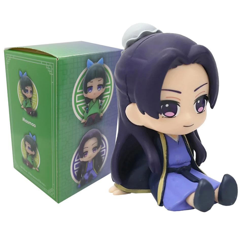 New The Apothecary Diaries Maomao Jinshi Mini Figure Anime Periphery Kawaii Sitting Toys Desktop Car Ornaments Model Gifts