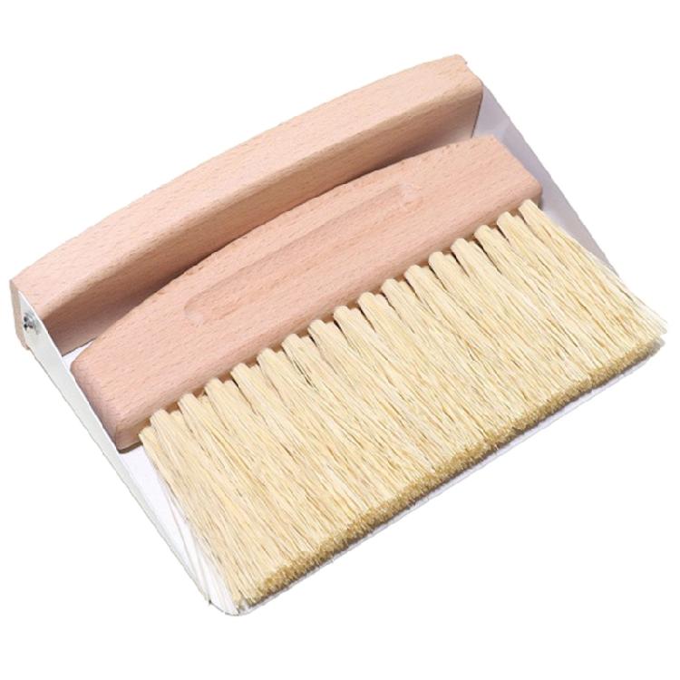 Beechwood Dustpan and Brush Combo with Comfortable Grip for Quick Cleaning Effective Dirt Removal Tool Cleaning Supplies
