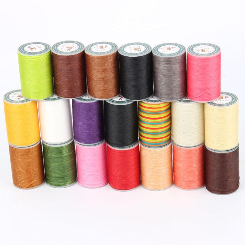 DIY Hand Sewn Leather Goods Wax Thread 0.8mm Hand Sewn Flat Wax Thread Leather Foreskin Leather Hand Sewn Thread