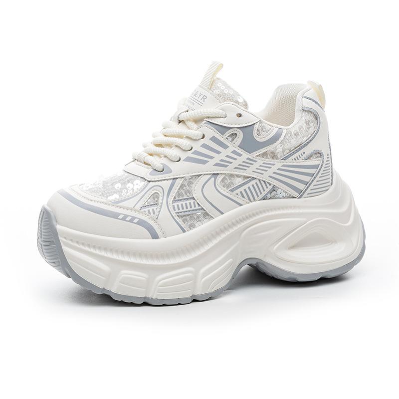 Inner Heightening Platform Dad Shoes Women's Summer 2025 New Fashion Versatile Soft-soled Muffin Sports and Leisure Women's Shoes