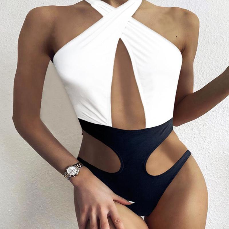 2021 Новый женский сексуальный цельный купальник в европейском и американском стиле — фото 3