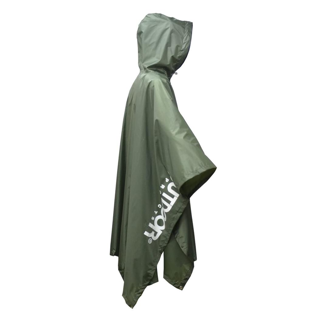 OUTDOOR PRODUCTS Waterproof Rain Poncho, Versatile, 5-in-1, One Size Fits Most (145-185cm), Khaki