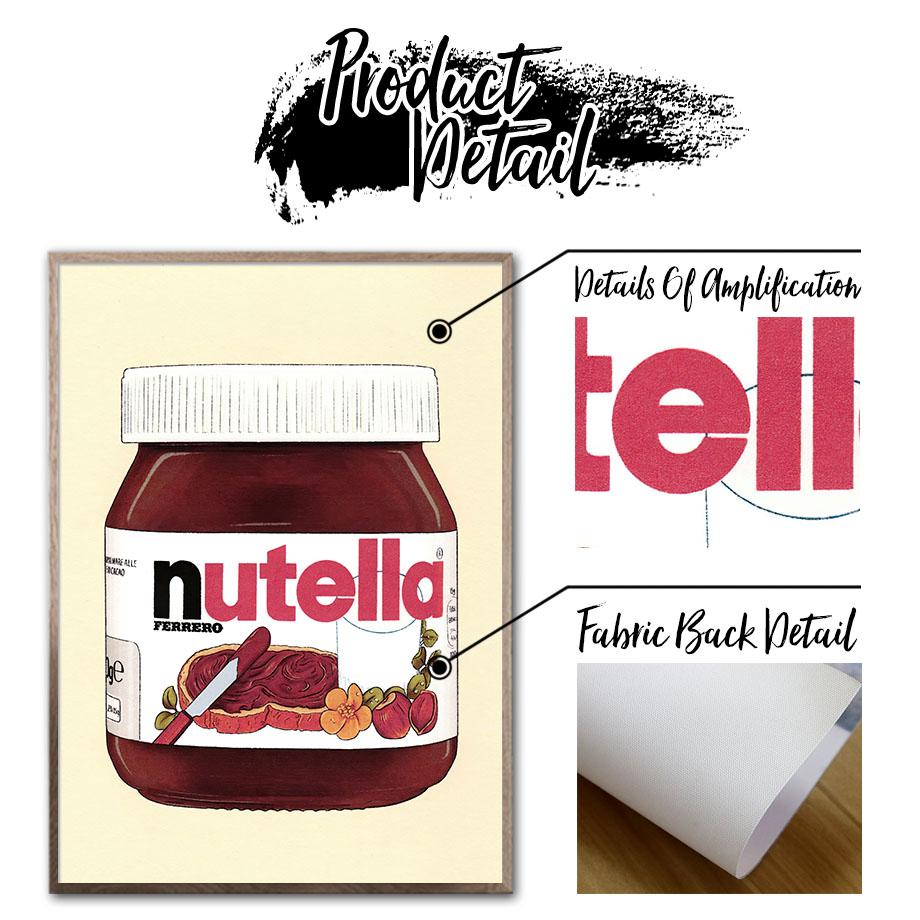 Japońska zupa Sardynka w puszkach Truskawka Róża Herbata Jedzenie Wall Art Painting Nordic Plakaty Zapakowane zdjęcia z nadrukiem Wystrój salonu