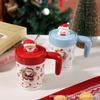 Large Capacity Straw Mug with Lid Christmas Gift Cartoon Ceramic Cup College Student Holiday Souvenir Creative Water Cup