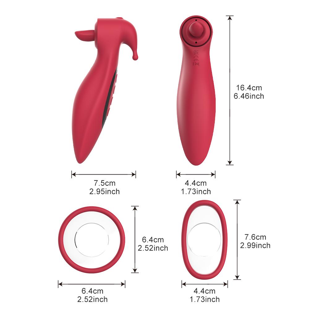 Vibrator cu ventuză clitoridiană, lingere clitoris, masaj mameloane și vagin, stimulator clitoridian, jucărie sexuală pentru masturbare feminină, pentru femei, adult 18
