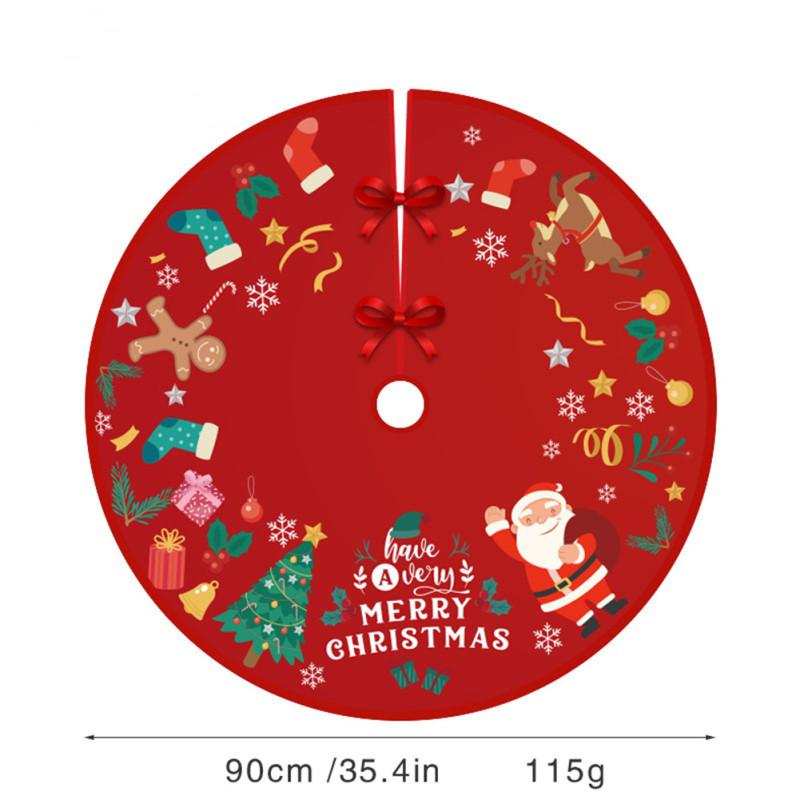 Christmas  Tree  Skirt Large Round Fashion Tree Skirt For Xmas Ornaments And Holiday Decorations