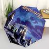 1pc Hogwarts Harry Potter Automatic Folding Umbrella - Compact 8-Rib Design, Durable Plastic & Iron1343L