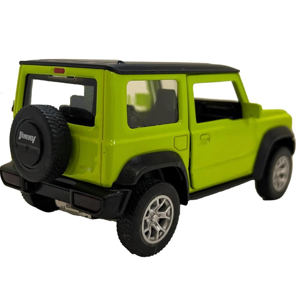 Scale Suzuki Jimny MSZ Diecast Model Car in Yellow Green 1/32