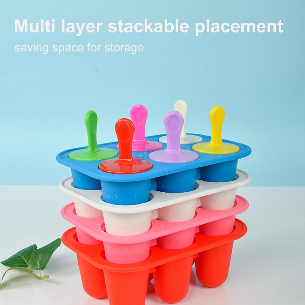 Popsicle Molds Silicone, 6 Pieces Free Popsicle Molds, Reusable Toddler Popsicle Molds With Sticks, Homemade Small Popsicle Molds For Kids