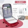 Waterproof Travel Backpack With Shoe Compartment Adjustable Straps, Laptop Backpack &School Bag For Men Women, Casual Travel Bag