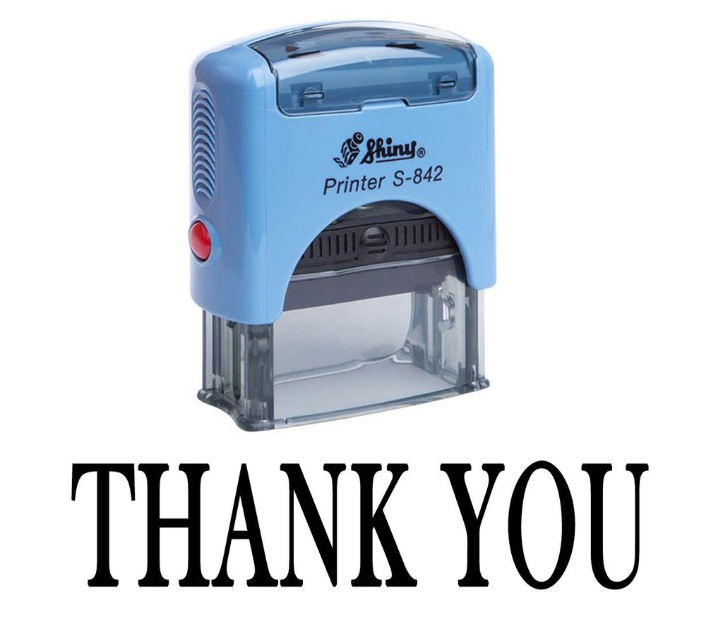 THANK YOU Self Inking Rubber Stamp Custom Shiny Office Stationary Stamp