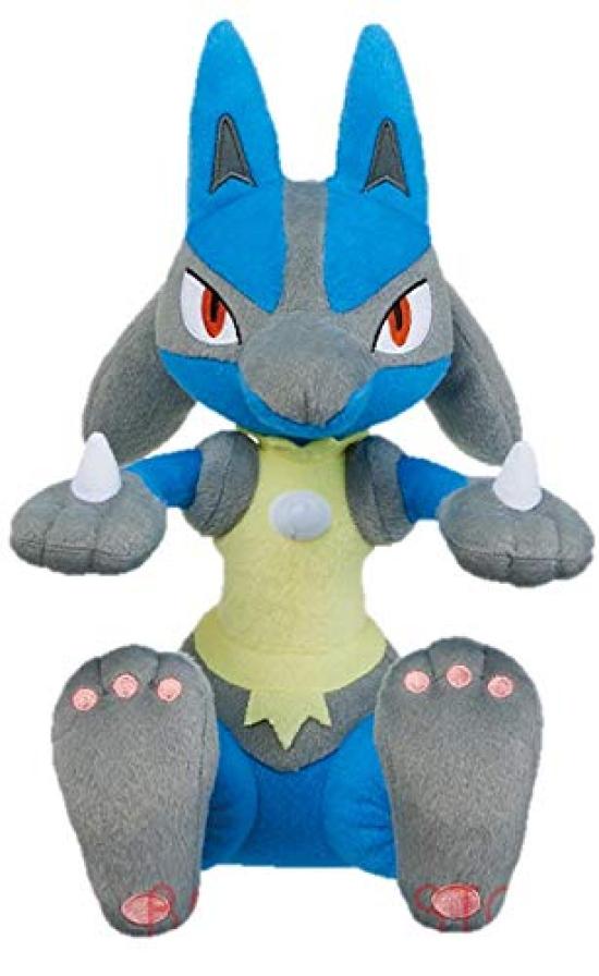 Плюшевая игрушка Люкарио от Banpresto - Возьми меня с собой - Большая плюшевая игрушка Люкарио (Отдельный предмет) приблизительно. 31см