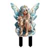 Fairies With Fairy Acrylic Garden Decoration Outdoor Potted Decorative Flower Basin Insert Garden Metal 4