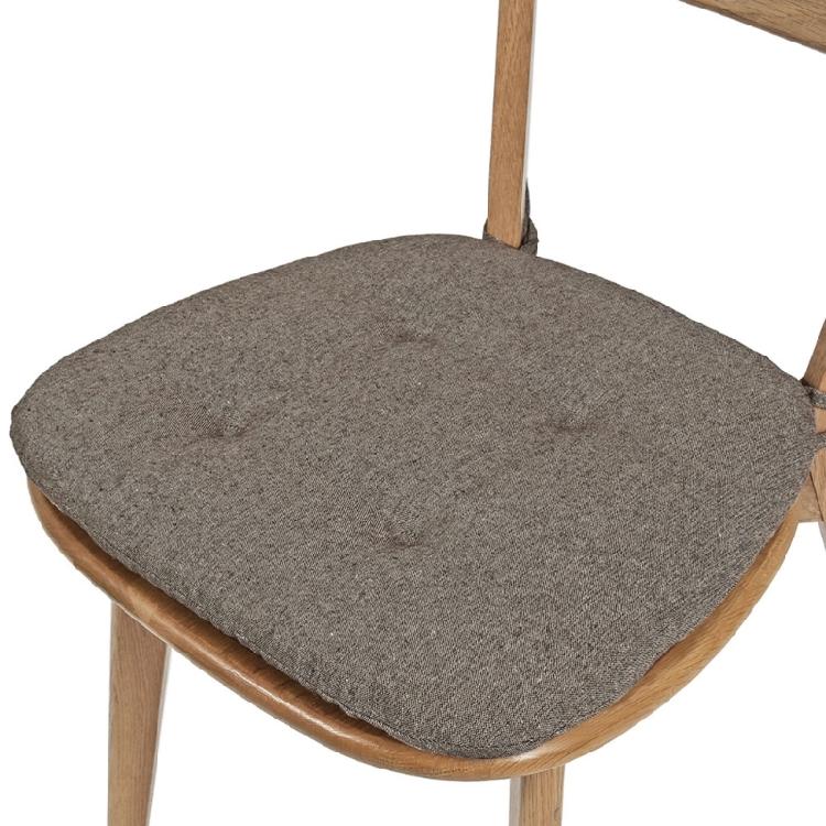 Juego de 2 Cojines para Silla Tejido de Algodón Lino Almohadillas Gruesas para Asiento Multiusos Para Comedor Oficina Diseño Ergonómico de Soporte