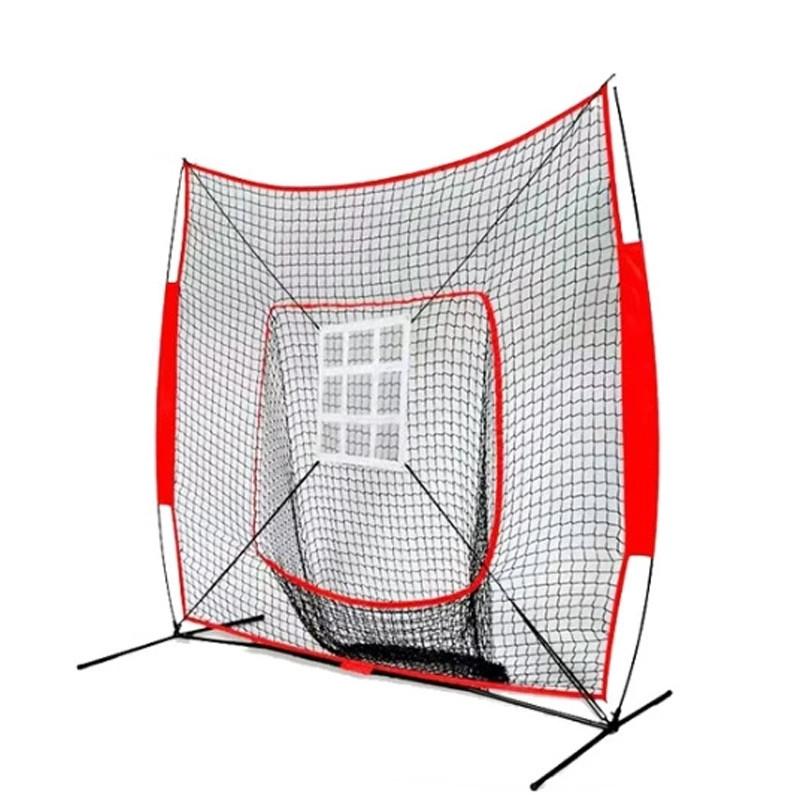 Collapsible Baseball & Softball Practice Net Hitting & Pitching Practice Frame Outdoor Portable Baseball Training Supplies
