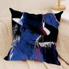 Singer Mmichael Jackson Cushion Cover Silky Short Plush Sofa Pillow Cover Hidden Zipper Soft Dustproof Case for Home Decor