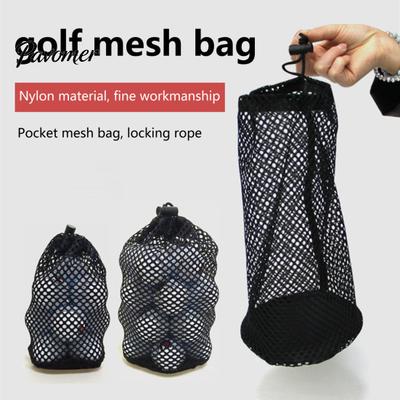 Net Bag Golf Mesh Large Capacity Wear-resistant Black Balls Carrying Holder for Course Carrier