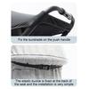 Stroller Sun Shade UV Protection Foldable Wind Dust Cover for Baby Strollers Adjustable Rain Cover for Car Seats Prams