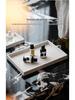 Travertine Wabi-Sabi Tray: Aromatherapy Storage, Luxury Bathroom Ornament, Living Room Decoration.