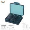 Compact 7-Grid Medicine Box: Sealed Weekly Travel Pill Organizer with 3-Grid Mini Compartment