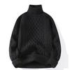 Fashion Knitted Sweaters for Men and Women Autumn and Winter High-neck Solid Color Inner Match