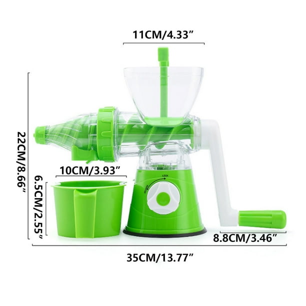 EGNMCR Juicer Juicer Machine Hand Cranked Full Function Juicer Household Portable Food Processor Manual Juicer a Juicer