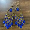 Bohemian Cross-Border Handmade Water Drop Rice Bead Tassel Earrings for Travel Photography