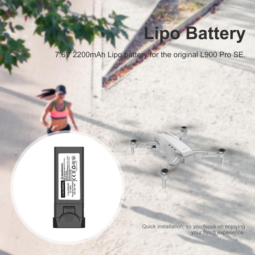 7.4V 2200mAh RC Lithium Battery Aircraft Model Accessories RC Drone Lipo Battery Replacement Spare Parts for L900 Pro SE