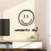 Creative Smiling Face Acrylic Wall Stickers for Kids Room Wonderful Day Living Room Bedside Decoration Kindergarten Wall Sticker