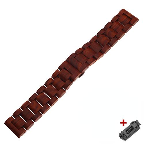 

20mm 22mm Band for Samsung galaxy watch 7 6 5 4 40mm 44mm S2 for Huawei Watch GT5 Pro GT4 46mm amazfit BIP Wooden Watch Bracelet 20mm червоний