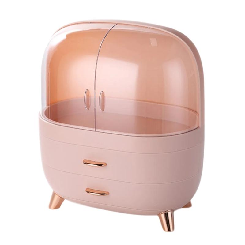 Scatola portaoggetti cosmetici con cassetti Organizer per trucco in plastica per camera da letto o bagno Strumento efficiente per la gestione dello spazio