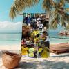 1pc Football Family Bond Microfiber Quick Dry Beach Towel Absorbent Soft Oversized Sand Free Towel for Travel Pool Gym Swimming Yoga 20a109