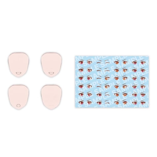 Kotobukiya (KOTOBUKIYA) Sousai Shojo Teien Customized Face & Decal Set Vol.2, 1/10 Scale Plastic Model, Approximately 18mm Tall