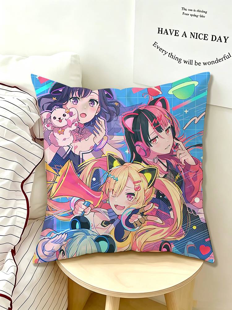 COOL M-Mugendai MewType BanG Dream! Pillow Case Pattern Printed Pillowcase For Living Room Sofa Cushion Cover