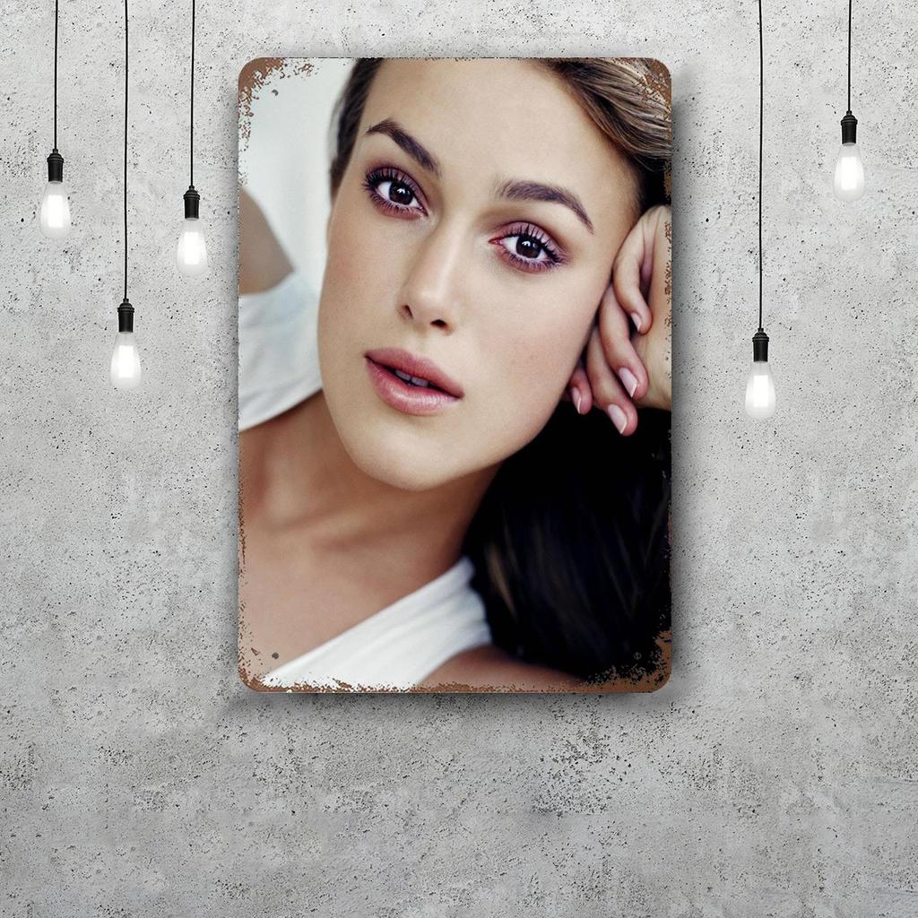 keira knightley Decor Vintage Metal Signs Tin Signs Captain Poster Decor for Bar Pub Club Man Cave Wall Decoration