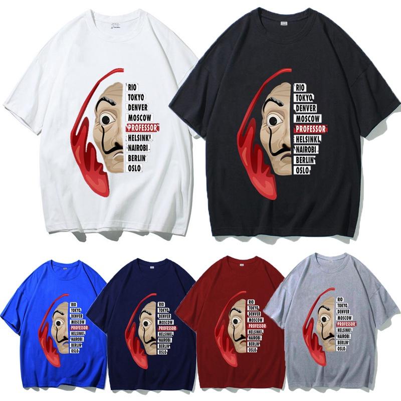 Comfortable La Casa De Papel T Shirt For Money Heist Fans Unisex Short Sleeve Top