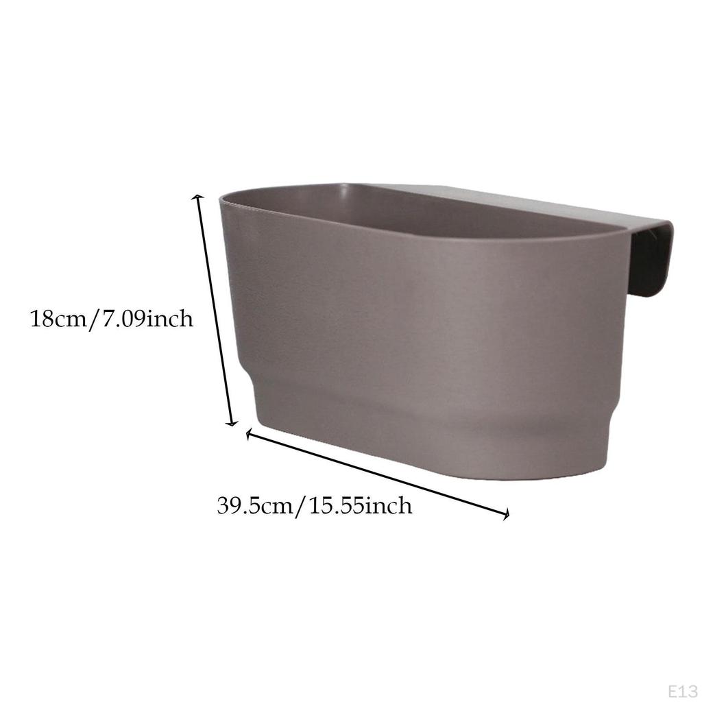 Railing Planter Fence Creative Flowerpot Breathable Plant Pot Hanging Flower with