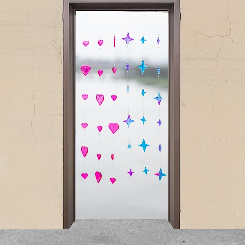 Hjärta Stjärna Epoxihartsform Väggdekoration Hängande Hänge Berlocker Hartsformar för DIY Pärlor Gardin Hantverk