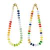 New Natural Stone Mobile Phone Chain Donut Dopamine Advanced Sense Ins Wind Handmade Beaded Mobile Phone Chain