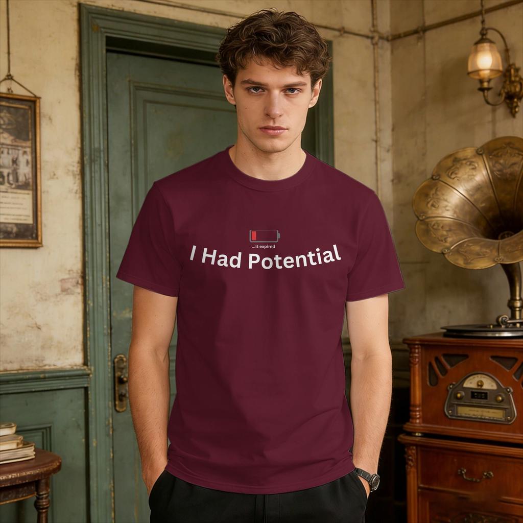 Ich Hatte Potentia T-Shirt Sommerprojekt Hail Mary Reine Baumwolle T-Shirts Für Unisex Lässiges T-Shirt Kurzarm Y2k Lustige Oberteile