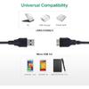 QCEs USB 3.0 Micro Cable, External Hard Drive Cable USB 3.0 Type A Male to Micro B Cord Compatible with Samsung Galaxy S5 Note 3, Camera, External